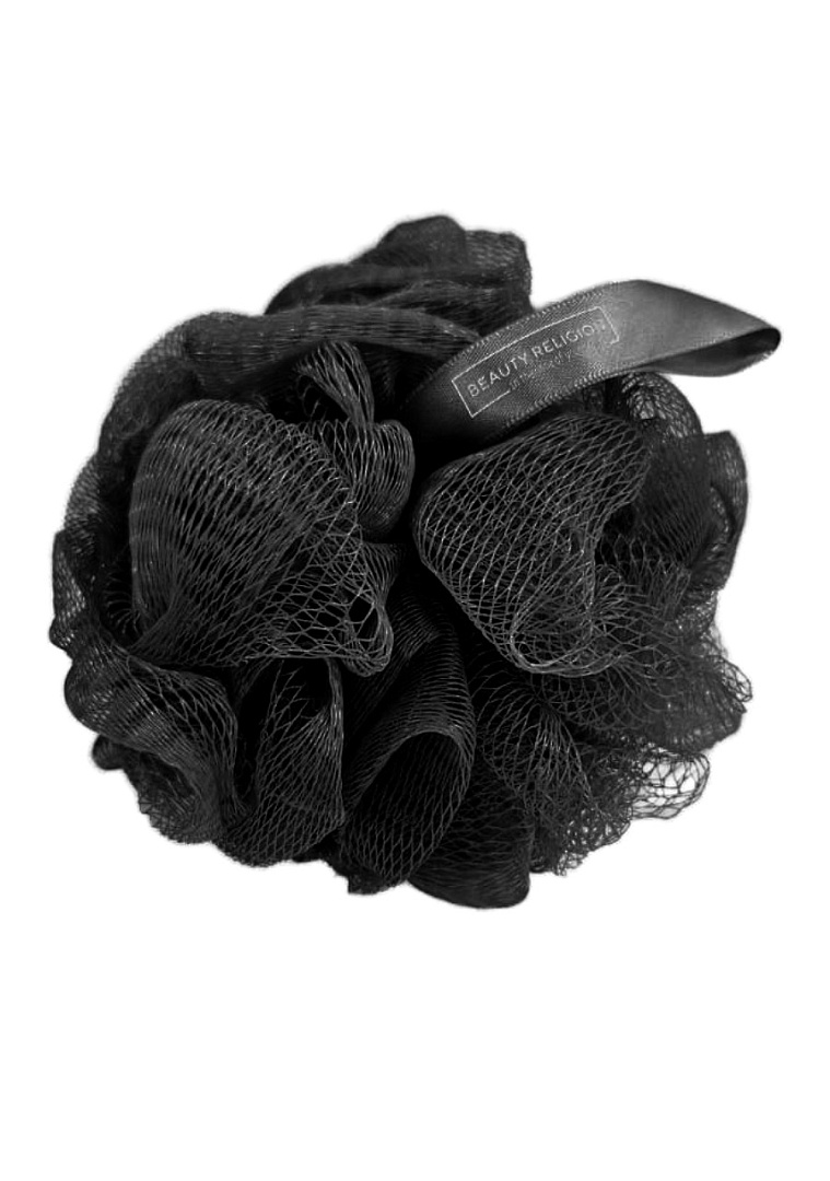 [BEAUTY RELIGION] Мочалка-облако для тела ЧЁРНАЯ Washcloud black, 1 шт