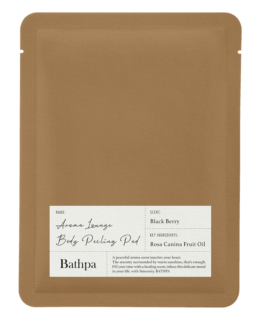 [Bathpa] Пилинг-перчатка для тела Bathpa Aroma Lounge Body Peeling Pad-Black Berry,20 г