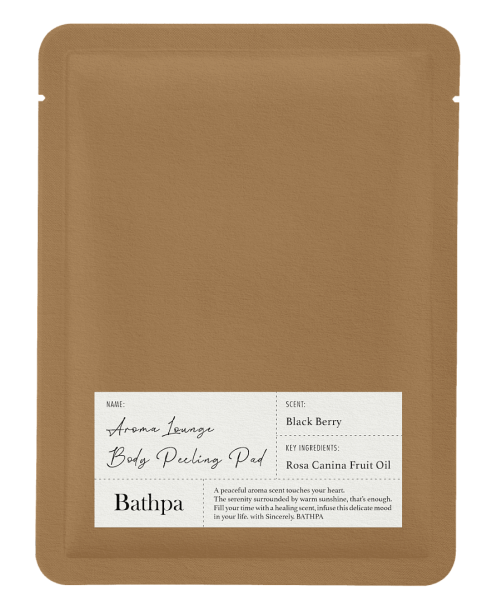 [Bathpa] Пилинг-перчатка для тела Bathpa Aroma Lounge Body Peeling Pad-Black Berry,20 г